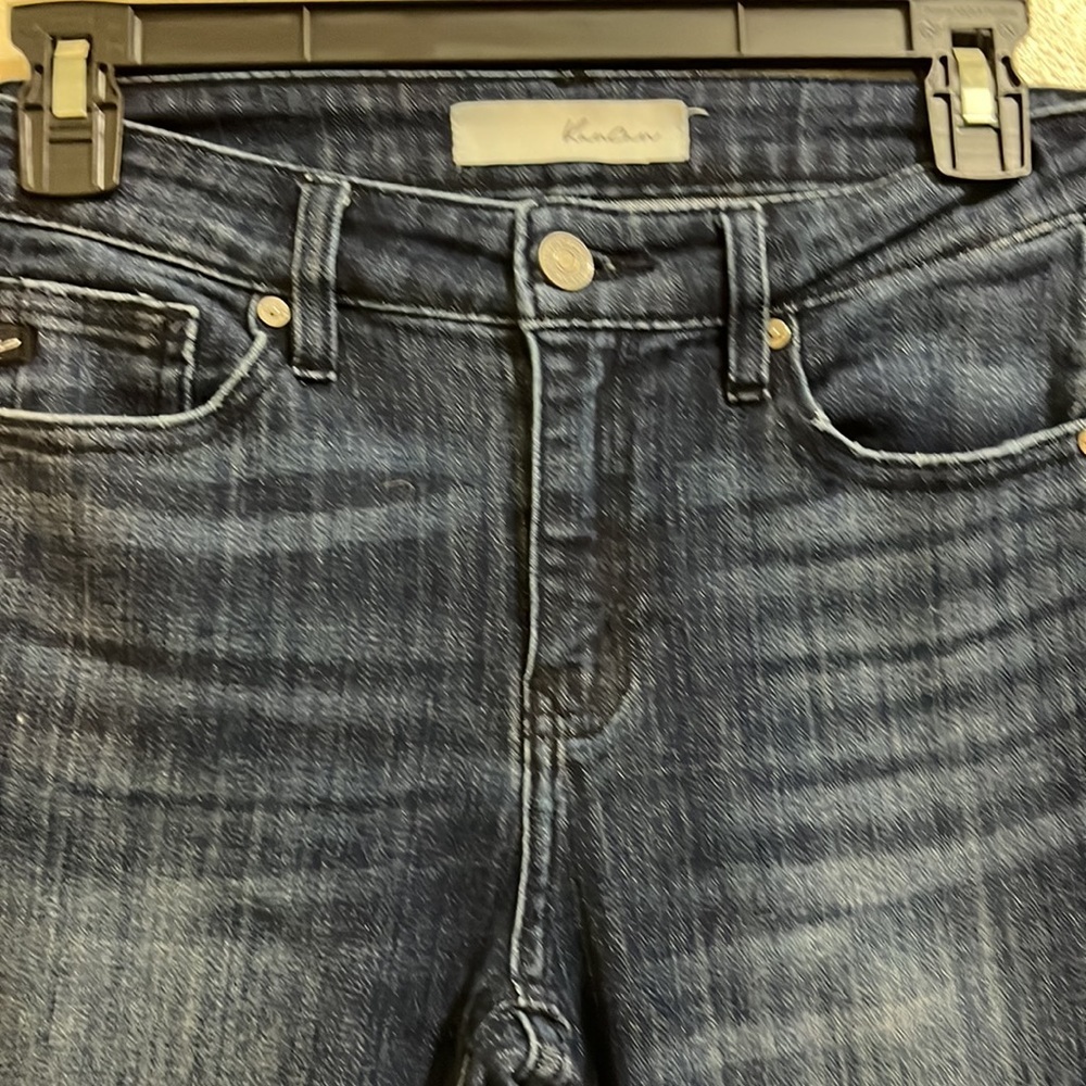 KanCan dark blue denim bell bottom denim jeans. Size 5 - Picture 4 of 7